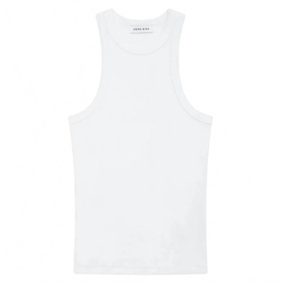 Eva Crewneck Tank Top In White