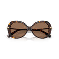 0Sk6059 Oversized Tortoiseshell Sunglasses with Crystal Accents