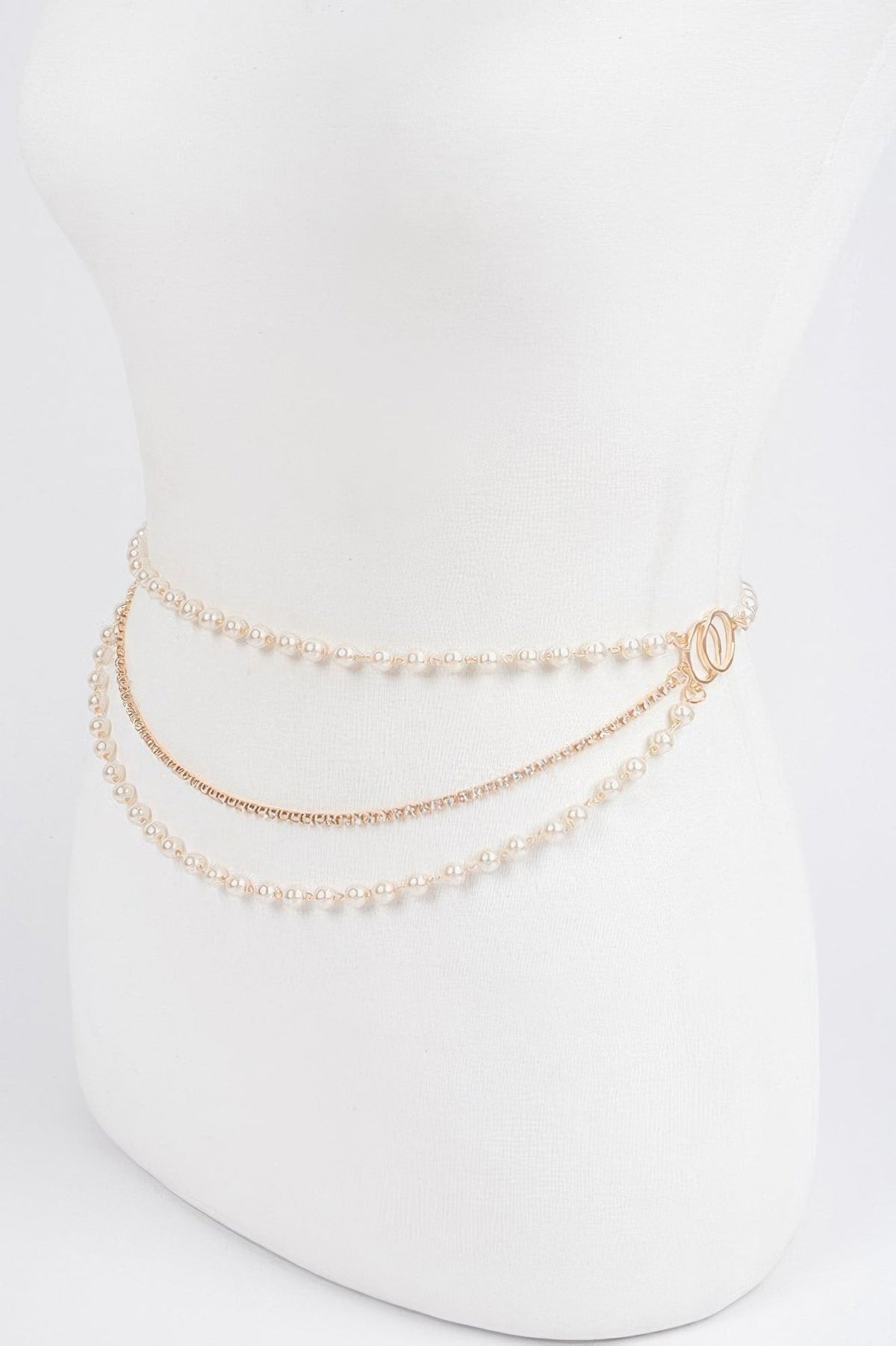 Pearl Layered Chain Belt