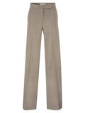 Max Mara Women Mxmnetto - Pure Virgin Wool Prince Of Wales Trousers