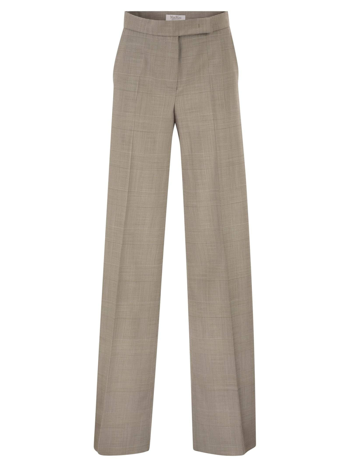 Max Mara Women Mxmnetto - Pure Virgin Wool Prince Of Wales Trousers