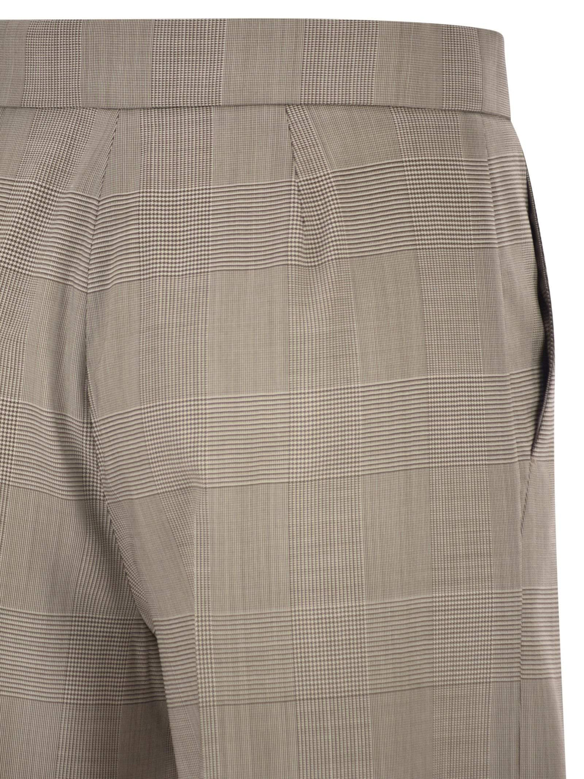 Max Mara Women Mxmnetto - Pure Virgin Wool Prince Of Wales Trousers