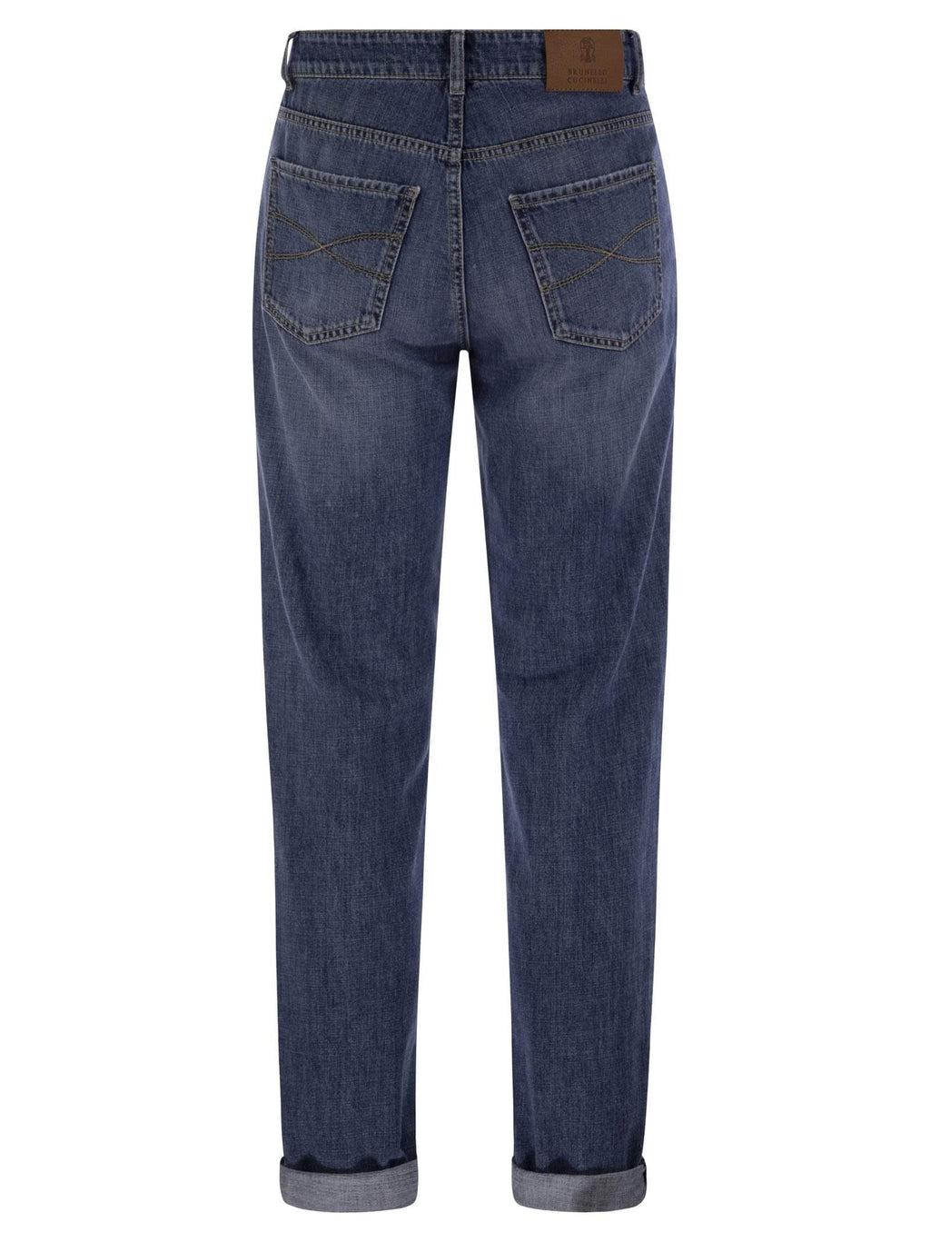 Brunello Cucinelli Men Five-Pocket Traditional Fit Trousers In Lightweight Denim