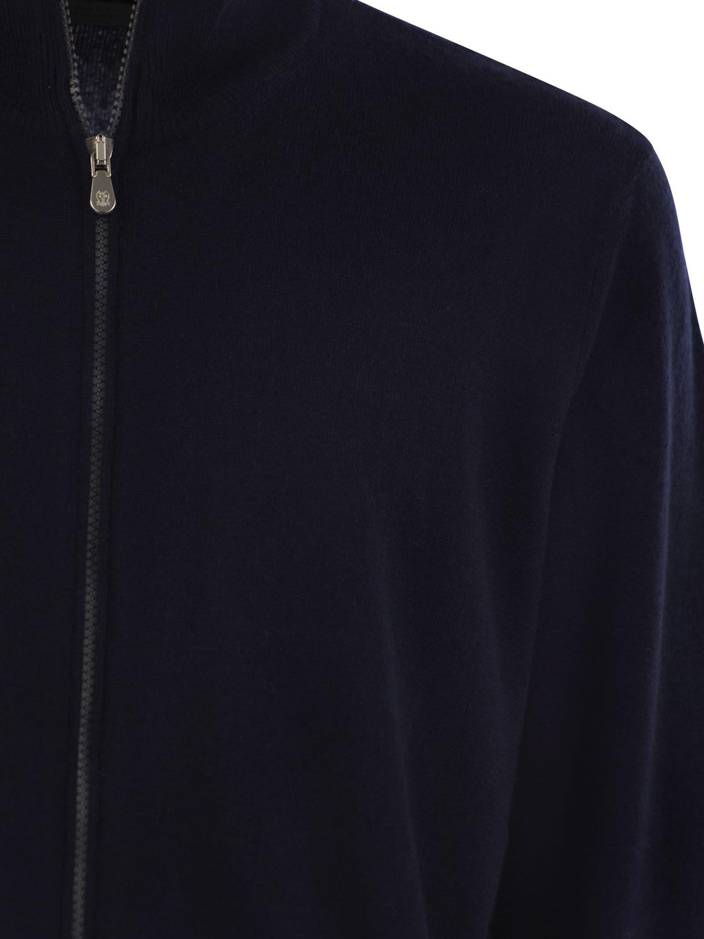 Brunello Cucinelli Men High-Necked Cashmere Cardigan With Zip