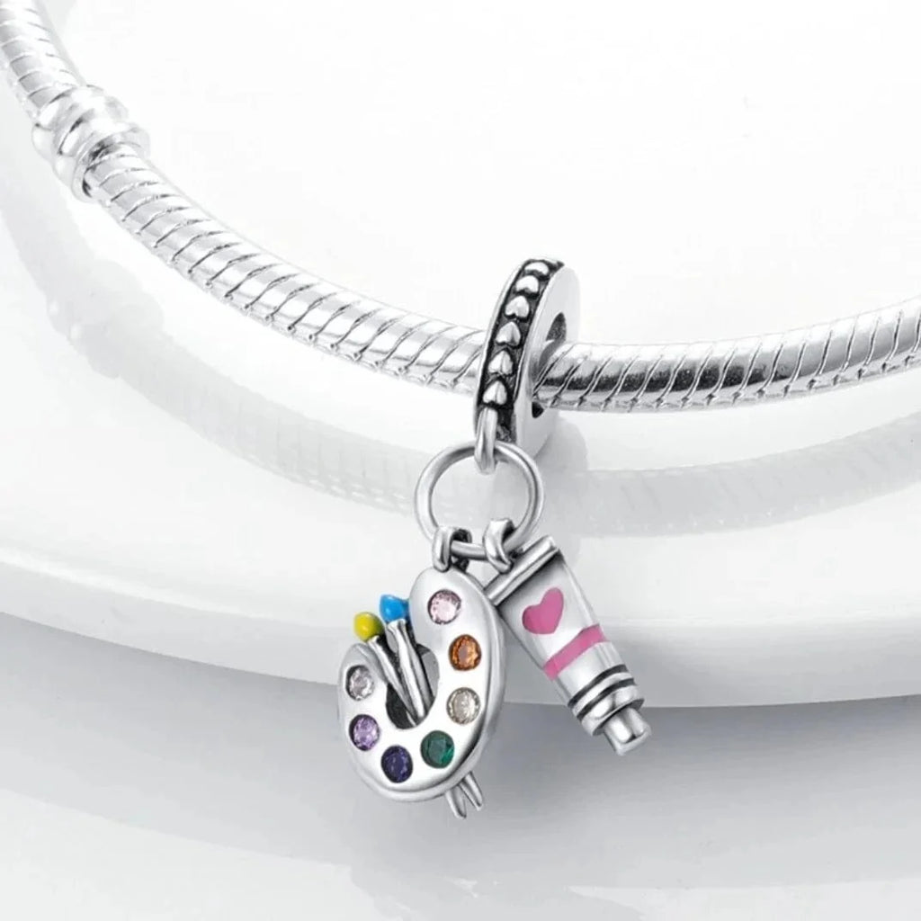 Artist`s Palette Dangle Charm