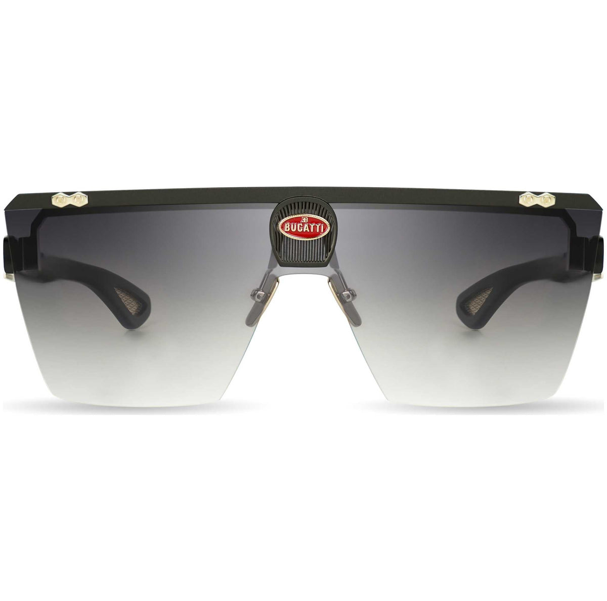 Bugatti Men's 42 mm Black Sunglasses