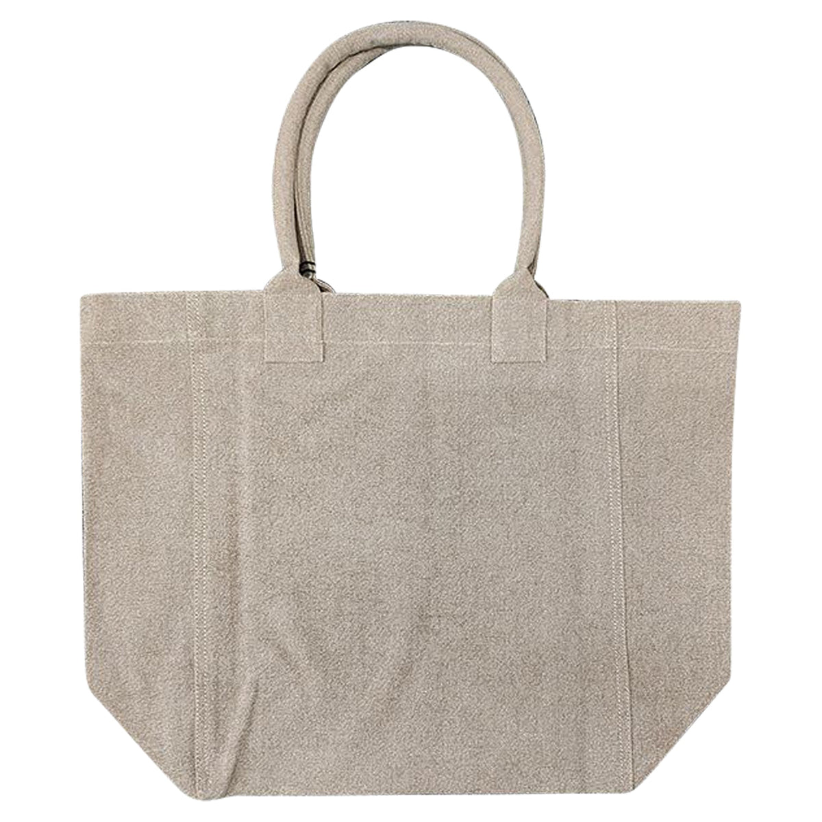 Yenky Logo Embroidered Shopper Bag Beige