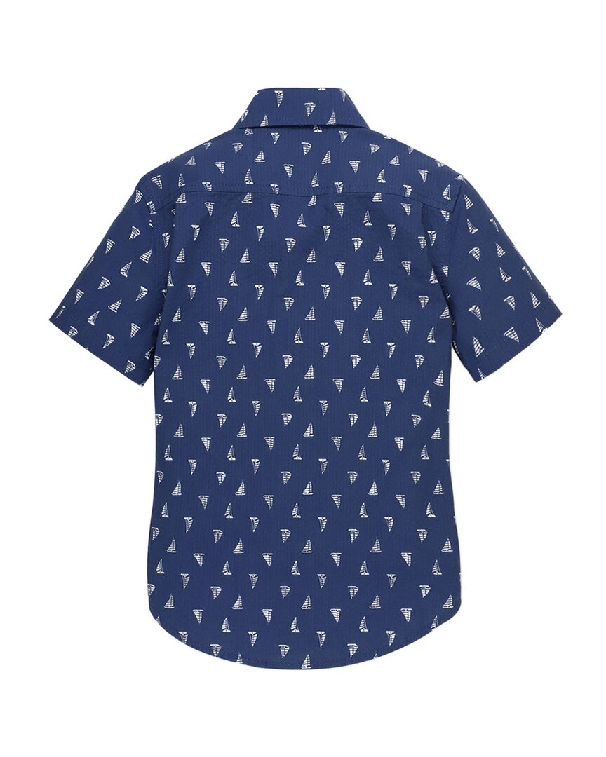 Hope & Henry Seersucker Printed Shirt