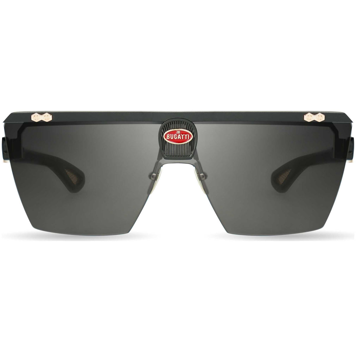Bugatti Men's 42 mm Black Sunglasses