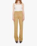High Waisted Patch Pocket Bookie Sneak Jeans In Latte