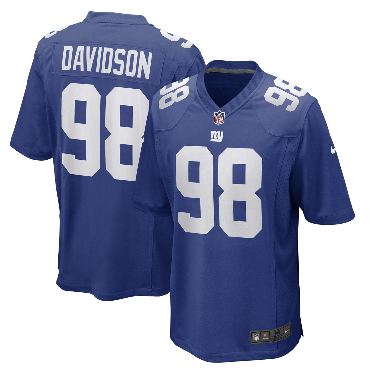 D.J. Davidson New York Giants Nike Game   Jersey - Royal