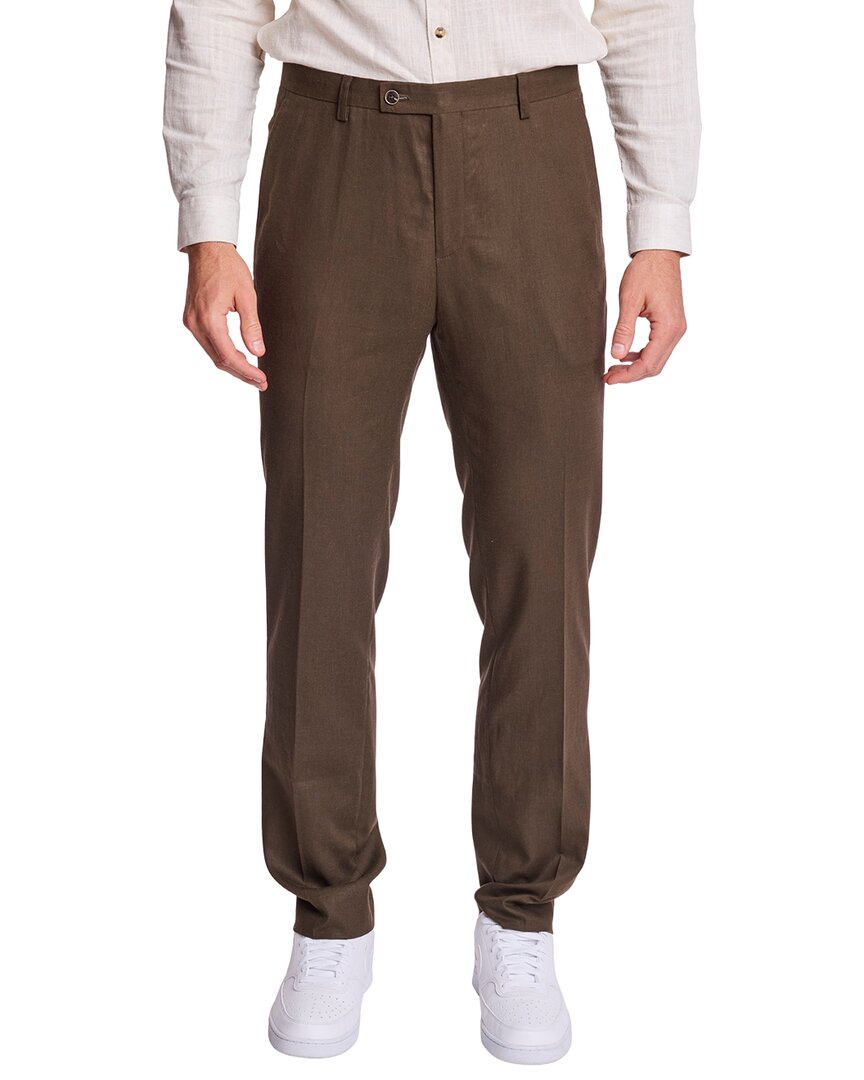 Paisley & Gray Downing Linen-Blend Pant