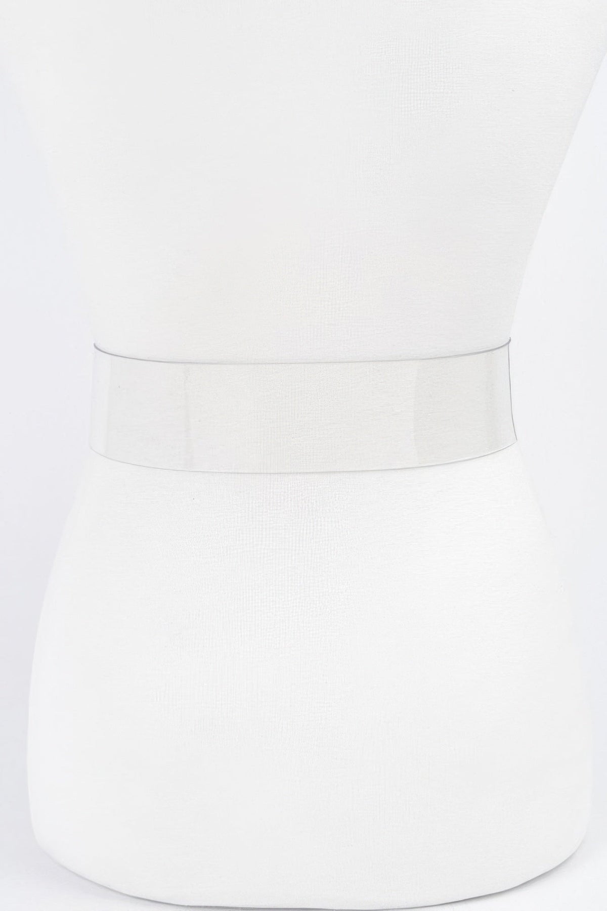 Stone Metal Buckle Clear Plus Size Belt