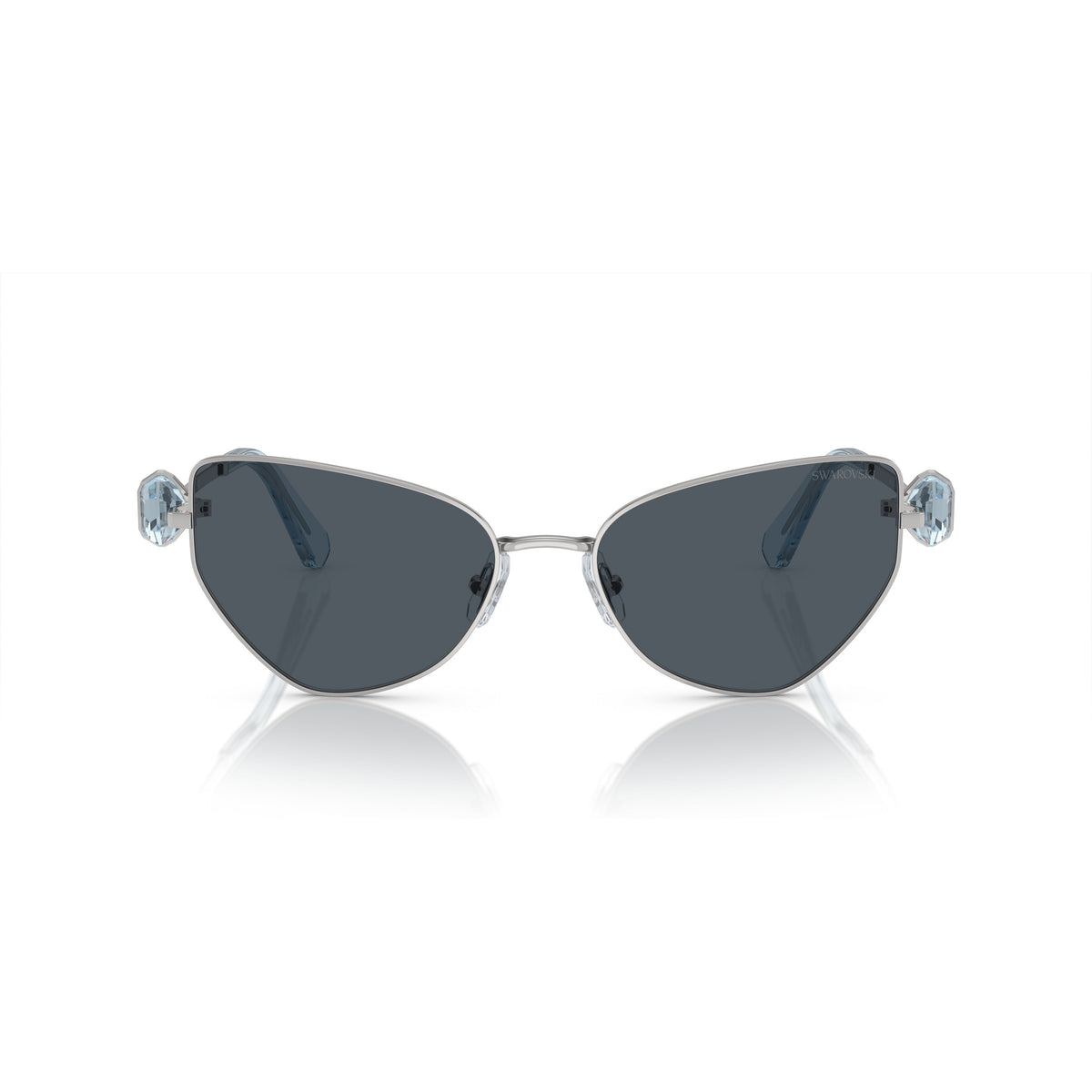 0Sk7003 Angular Cat-Eye Sunglasses with Crystal Embellishments