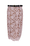 Floral Lace Midi Skirt