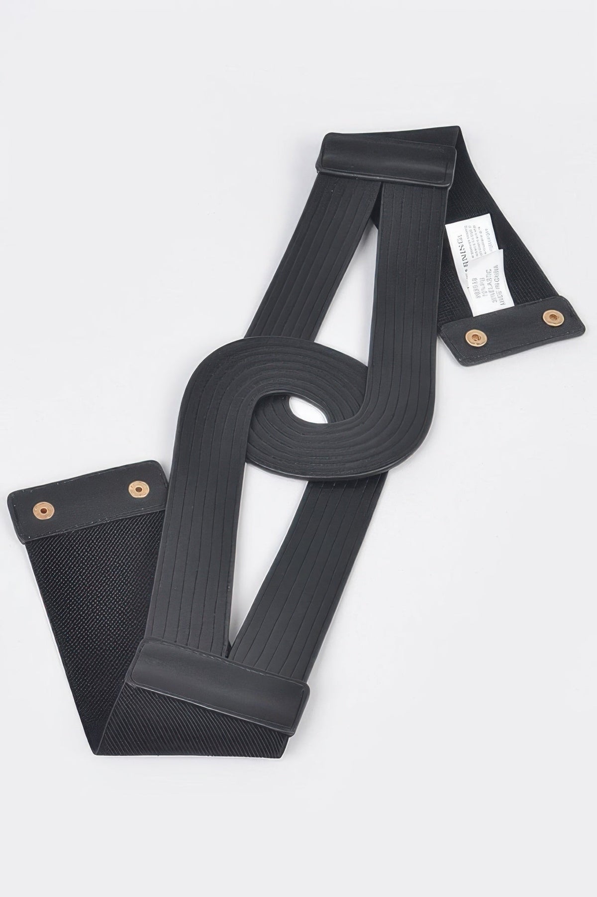 Faux Leather Elastic Belt
