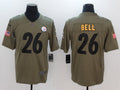 Men's Pittsburgh Steelers LeVeon Bell #26 Brown Game jersey