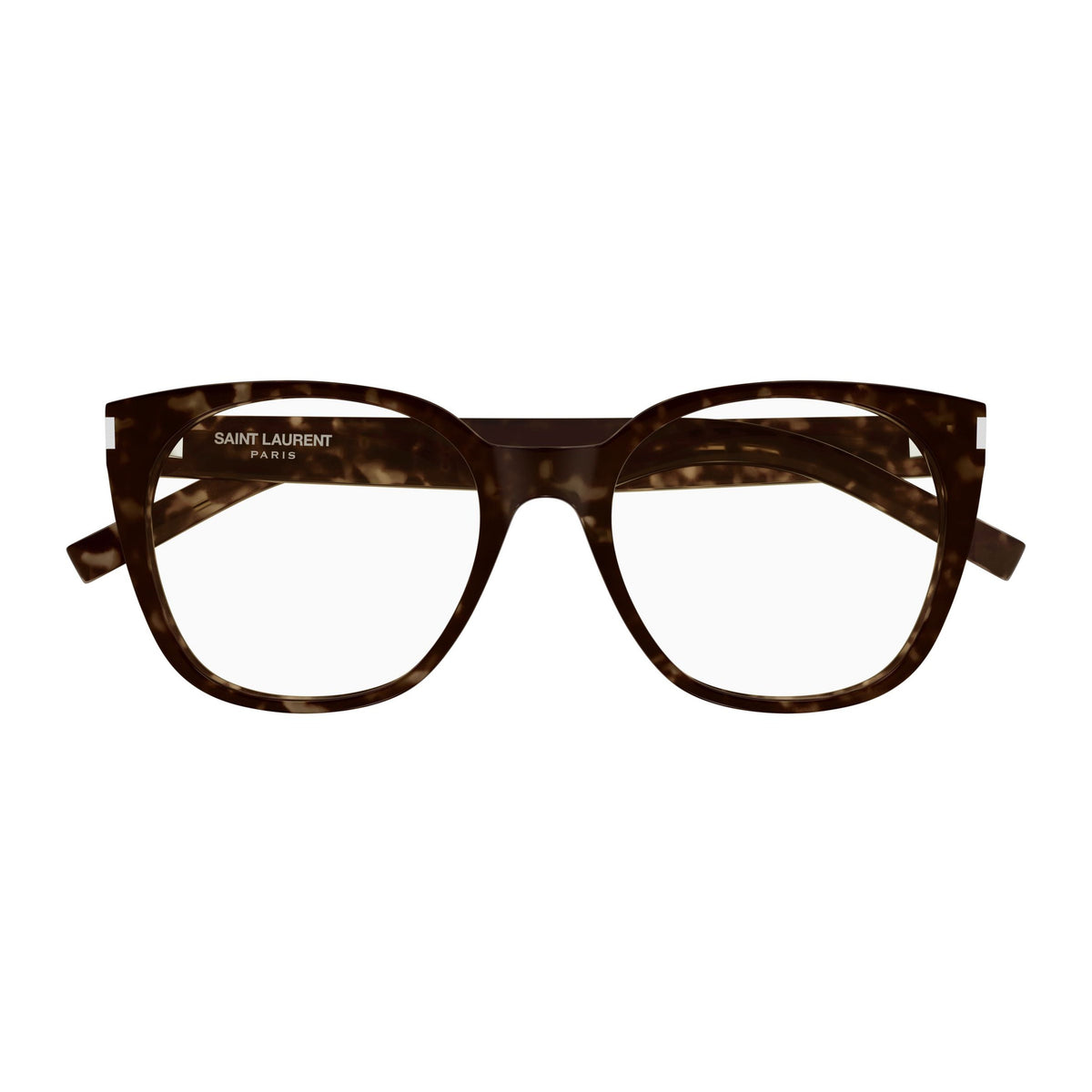 Rounded Square Sunglasses With Tortoiseshell Pattern And Silver Accents