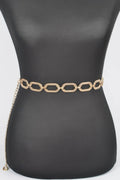 Oval Metal Plus Size Chain Belt