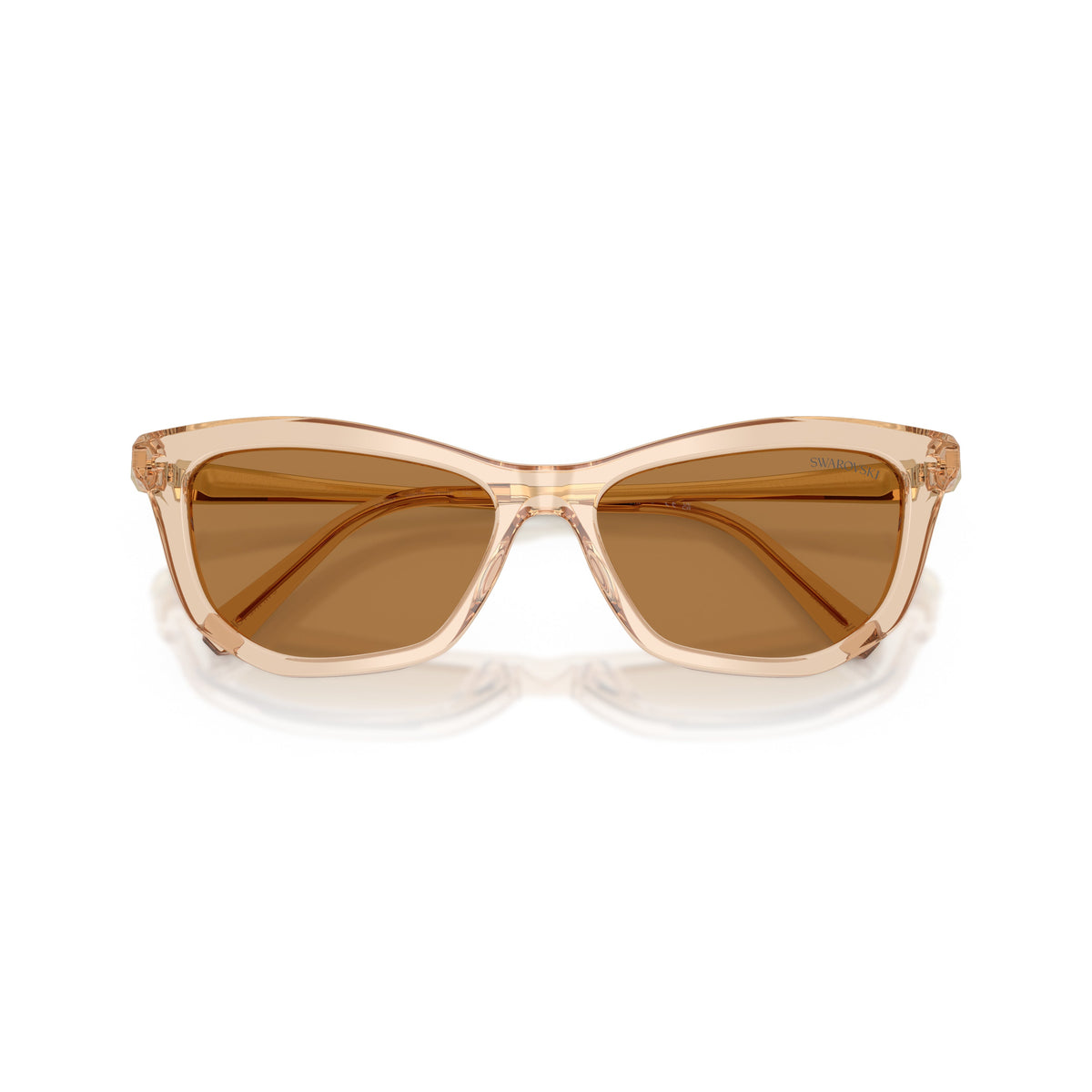 0Sk6057 Translucent Acetate Sunglasses with Angular Frame