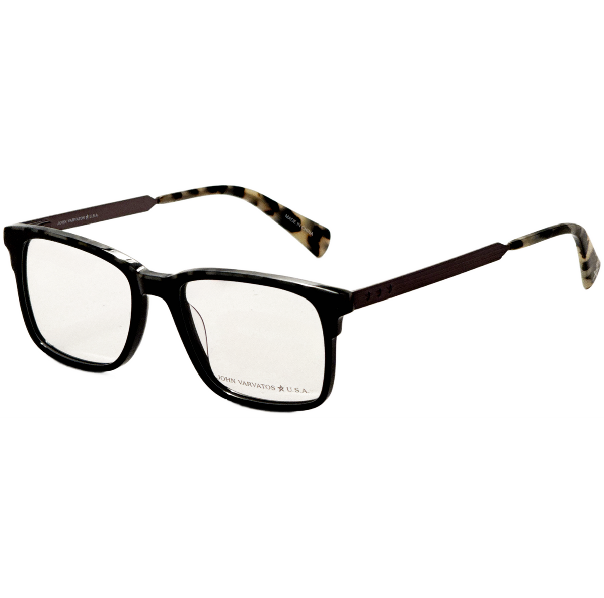 John Varvatos Men's 53 mm Black Opticals