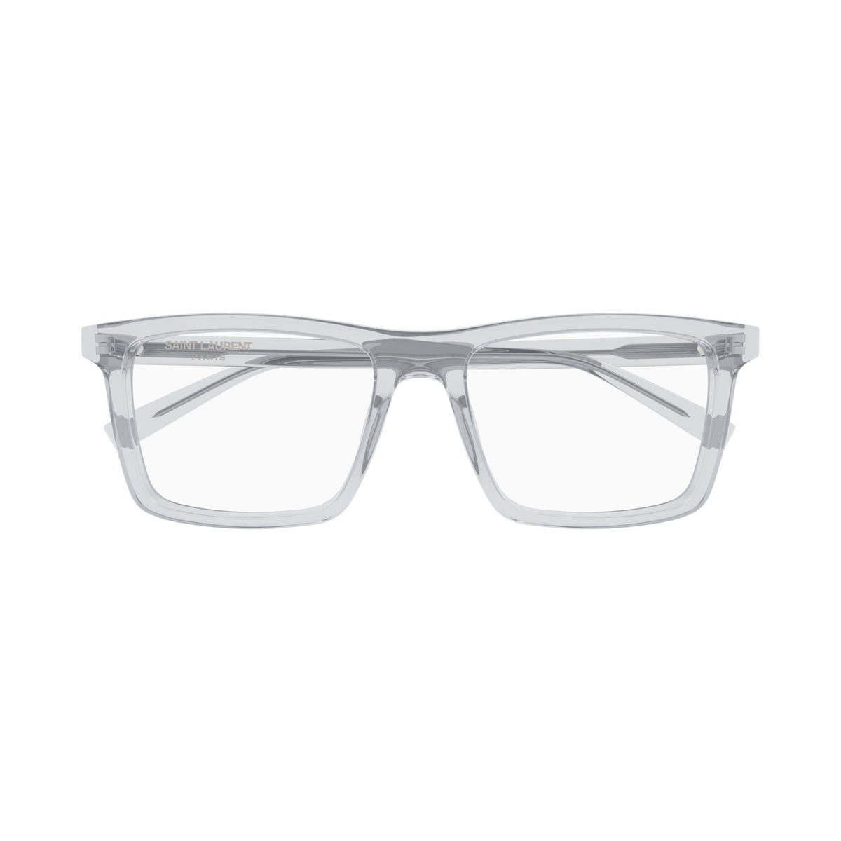 Rectangular Silver Eyeglasses In Recycled Acetate