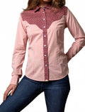 Birdie Pearl Snap Shirt In Pink