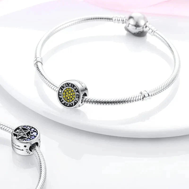 Blue Moon and Star Charm
