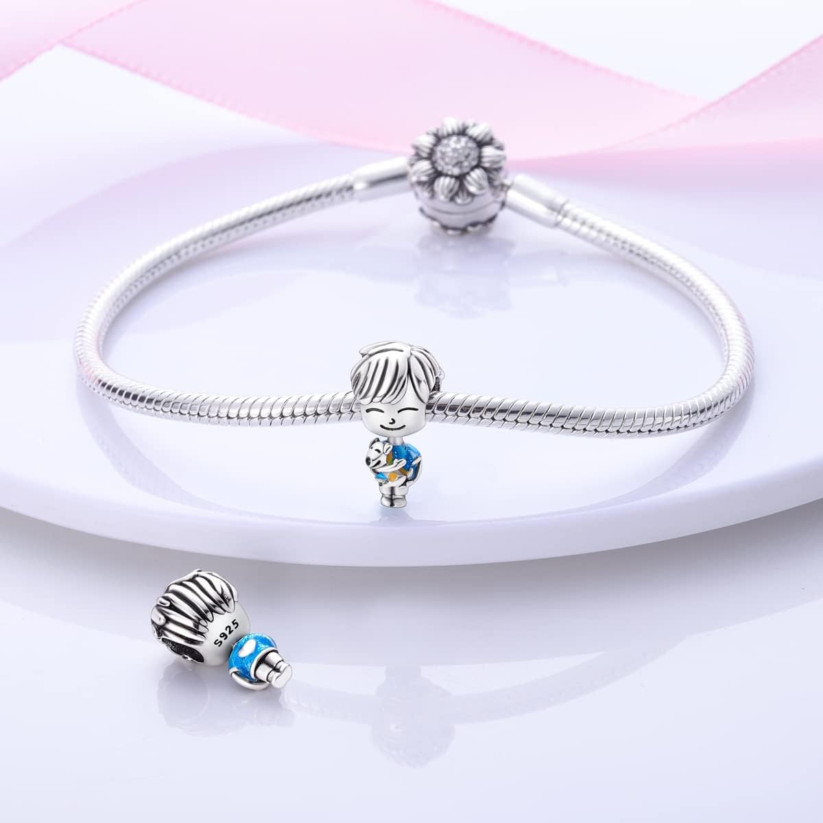 Boy with Dog Charm