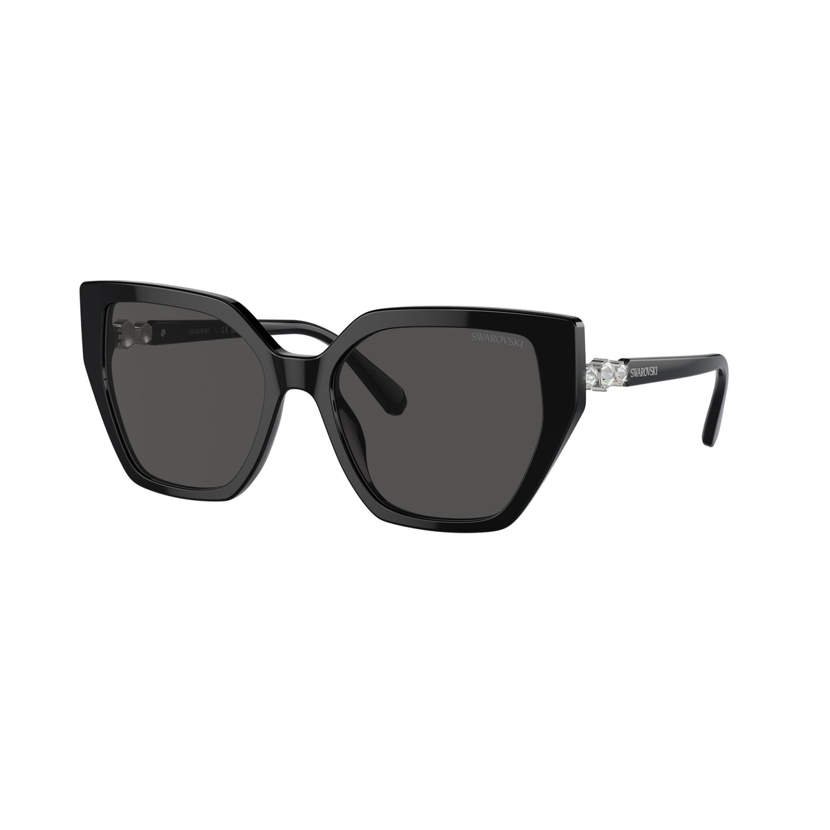 0Sk6016 Oversized Square Frame Sunglasses with Crystal Accents