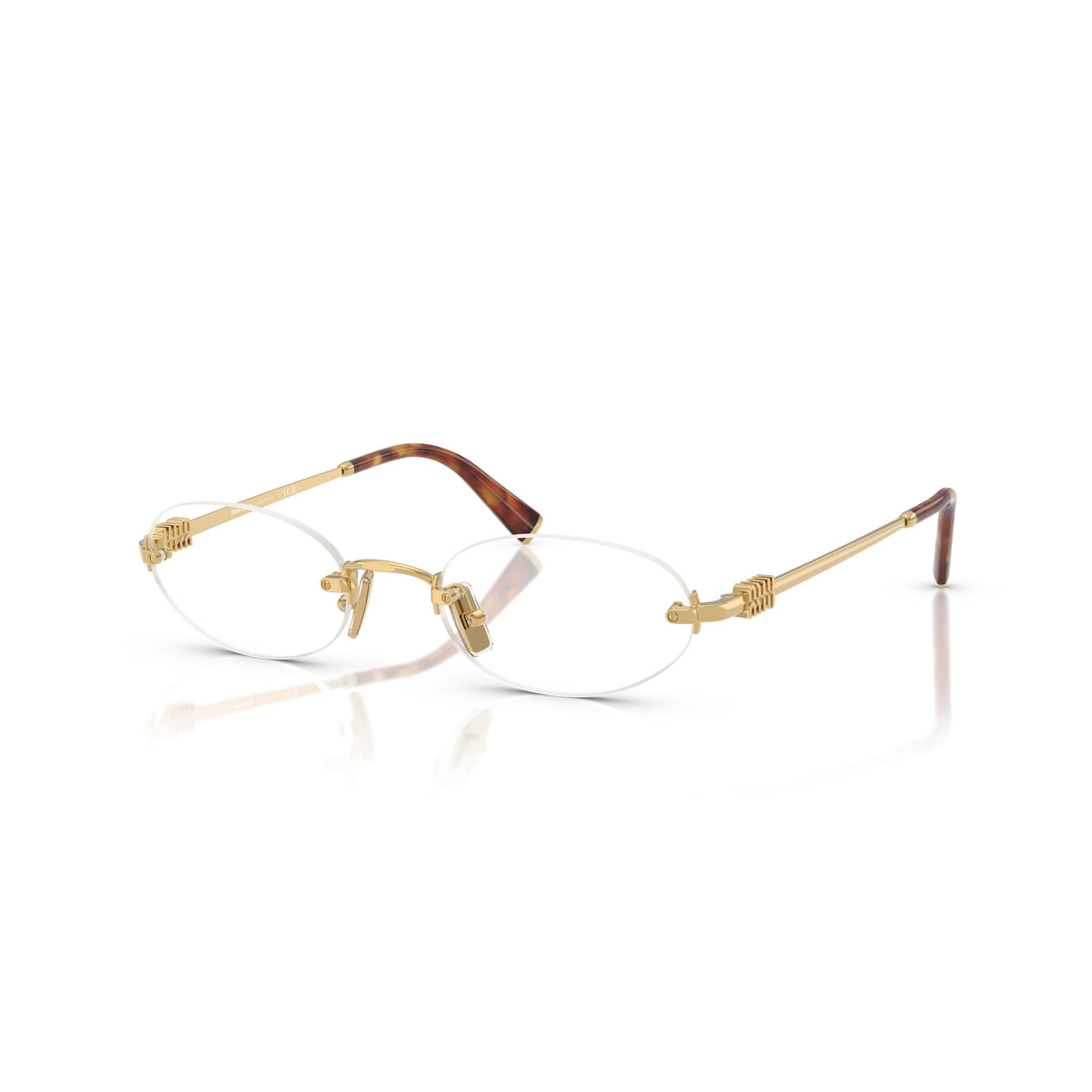 0mu 53wv Rimless Oval Sunglasses