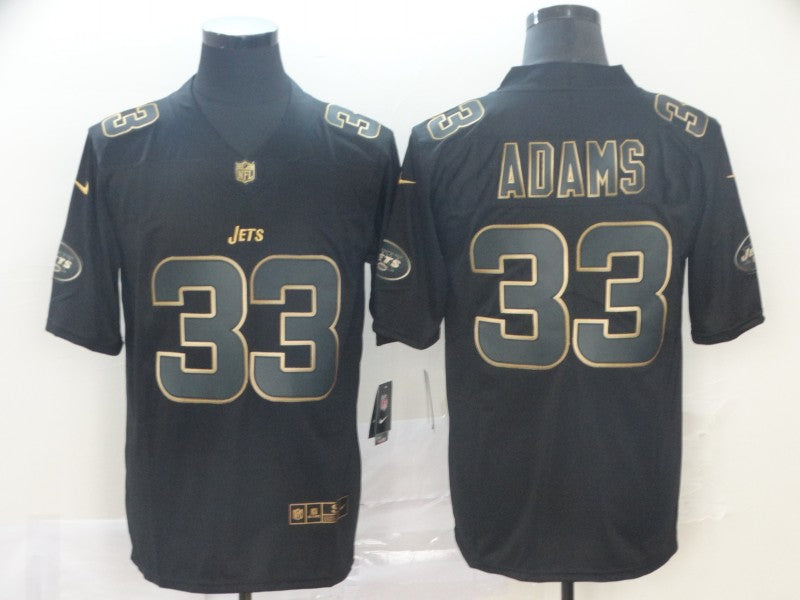 Men's New York Jets Jamal Adams #33 Black Game Player jersey