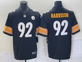Men's Pittsburgh Steelers James Harrison #92 Black Retired Game jersey