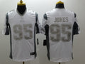 Men's New England Patriots Chandler Jones #95 White Game jersey