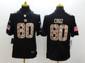 Men's New York Giants Victor Cruz #80 Black Game Player jersey