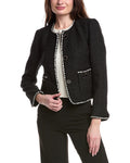 Joseph Ribkoff Cropped Wool-Blend Jacket