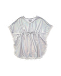 Flap Happy Shimmering Silver Mindy Rash Guard Top