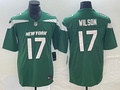 Men's New York Jets Garrett Wilson #17 Green Player Game jersey