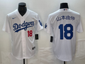 Men's Los Angeles Dodgers Yoshinobu Yamamoto #18 White Game jersey