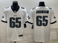 Men's Philadelphia Eagles Fred Johnson #65 White Game jersey