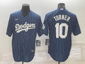 Men's Los Angeles Dodgers Justin Turner #10 Blue Stitched Baseball jersey