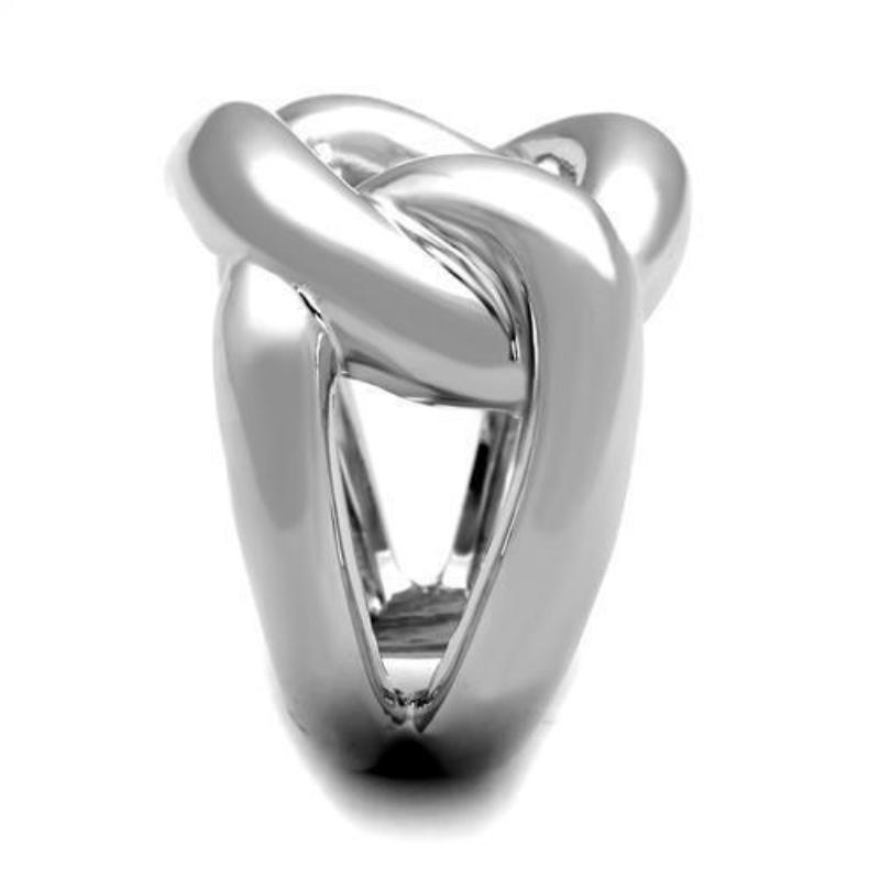 Rhodium Brass Ring with No Stone
