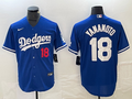 Men's Los Angeles Dodgers Yoshinobu Yamamoto #18 Royal Replica Game jersey