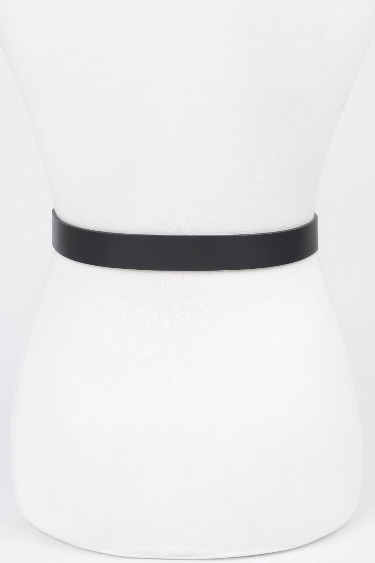 Faux Leather Metal Buckle Belt