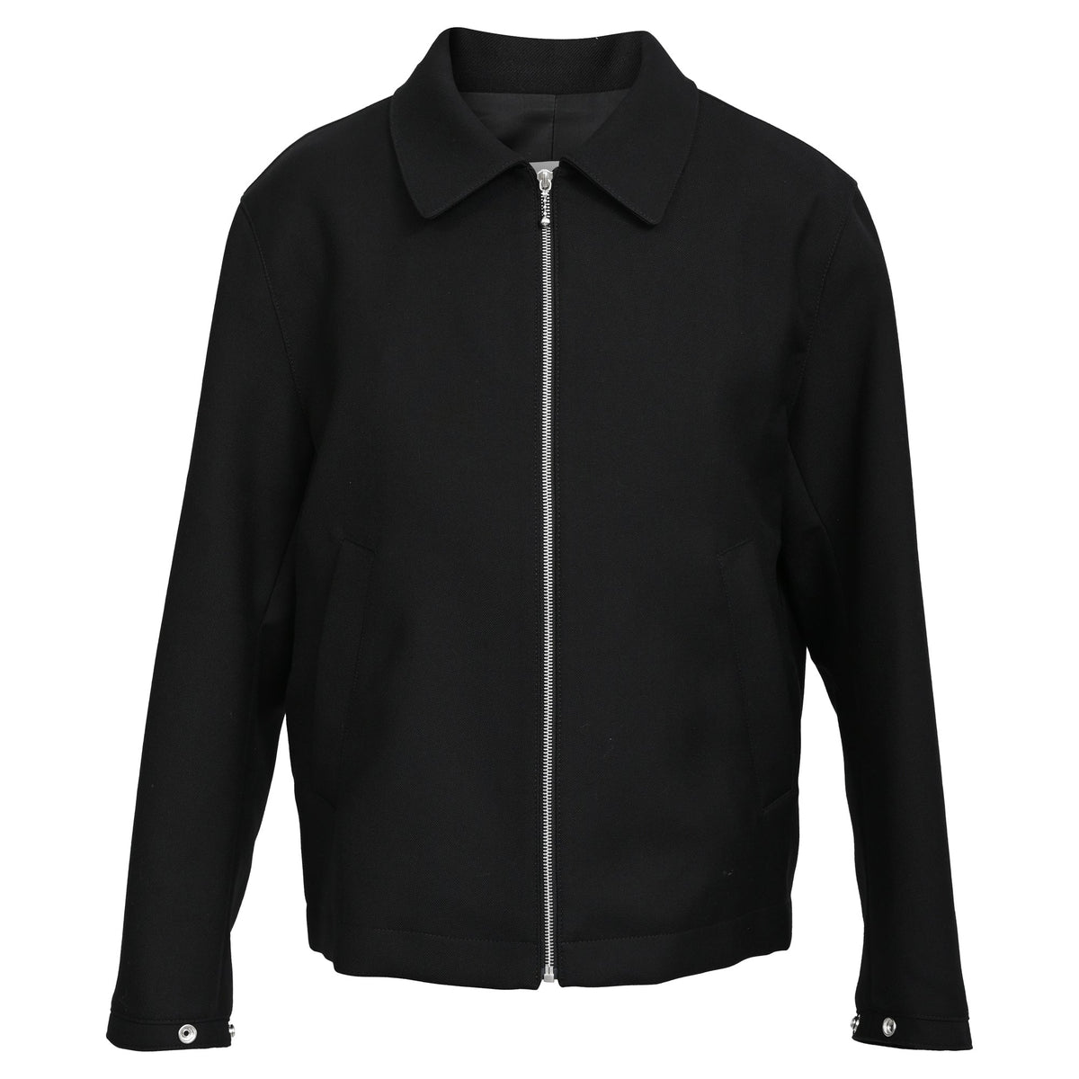 Sandro Paris Zip-Up Jacket in Black Polyester