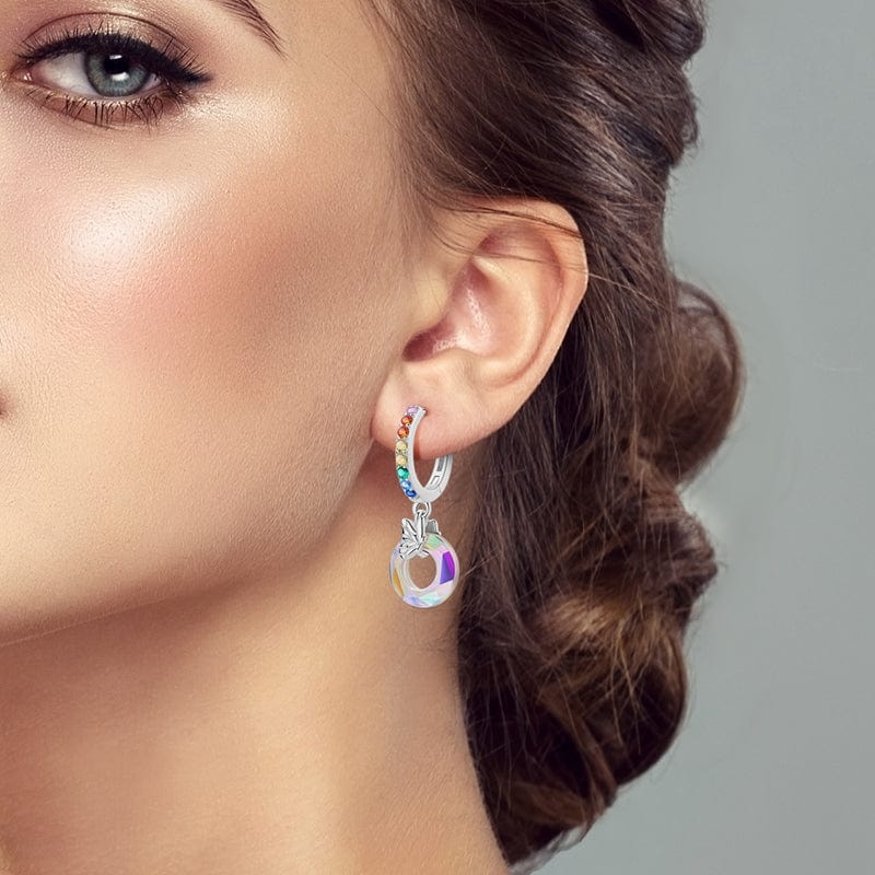 Celestial Cat & Crescent Moon Earrings