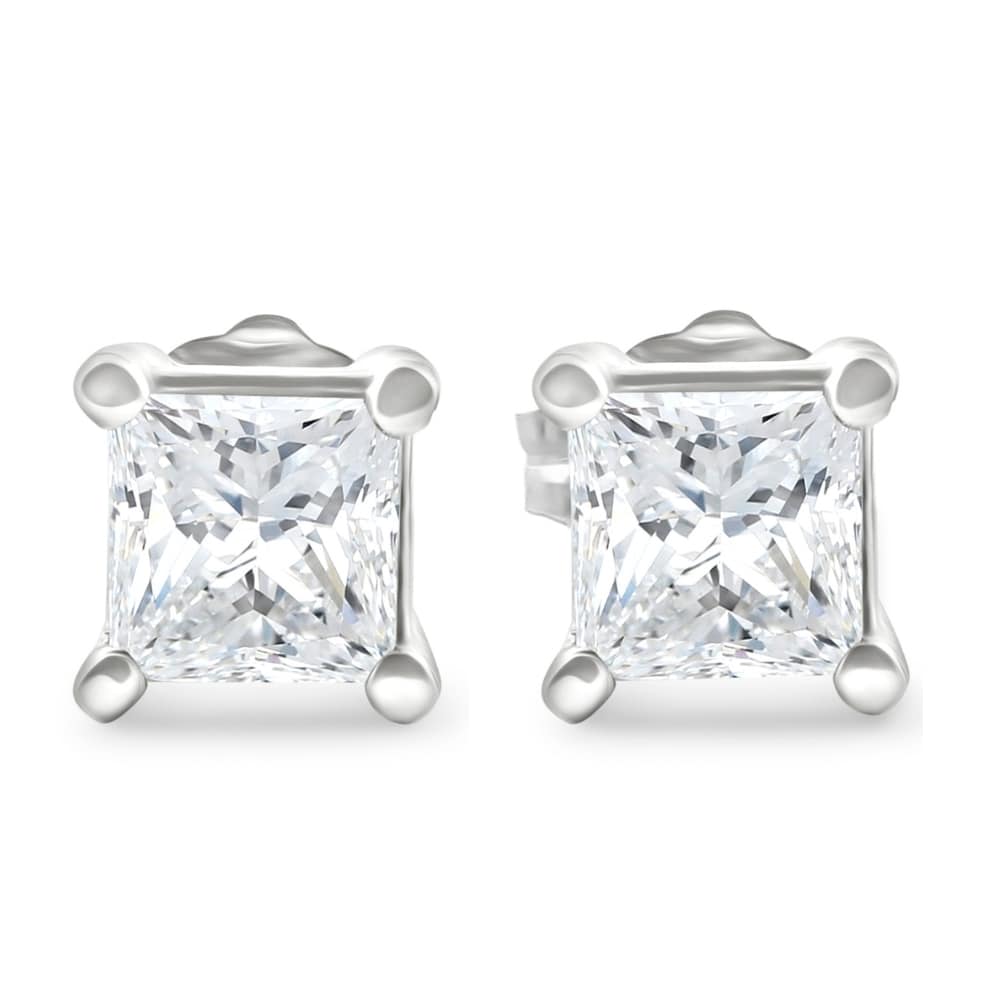 1 1/4ct Diamond Studs 14K White Gold