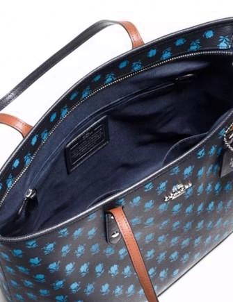 Coach City Zip Top Tote In Badlands Floral Print