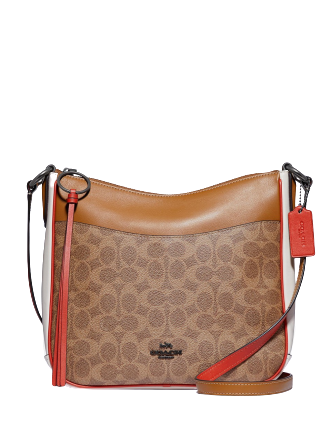 Coach Coated Canvas Signature Colorblock Chaise Crossbody