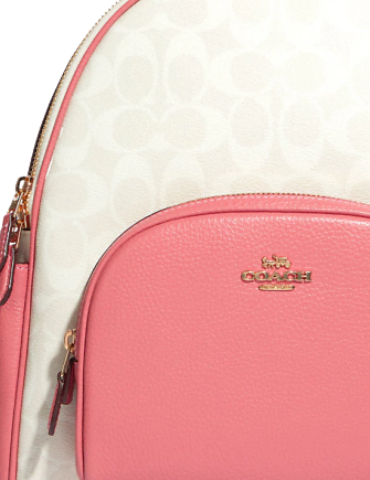 Coach Court Backpack In Signature Canvas